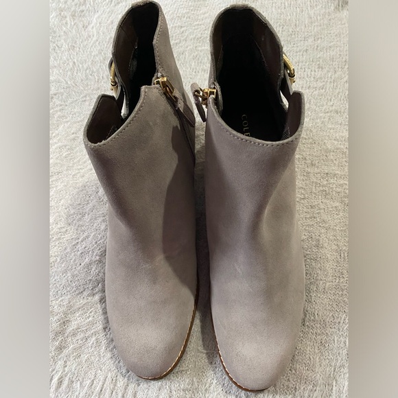COLE HAAN • Haidyn Bootie 45mm • Stormy Grey Suede - Picture 6 of 12